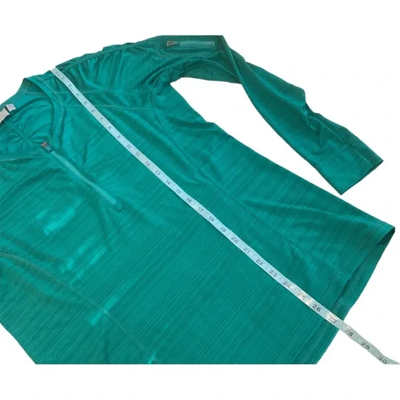 Athleta Women’s Long Sleeve Pullover 1/4 Zip Green Athletic Shirt Activewear XL - Picture 5 of 15